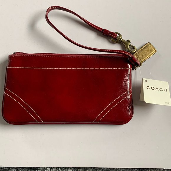 Coach Bags Coach Zip Wristlet Red Poshmark